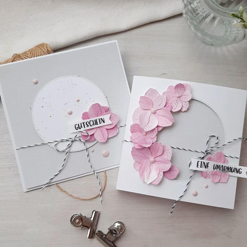 Lapoo 3D Backgrounds Frame Metal Cutting Die for Scrapbooking, New Cutting Dies DIY Album Card Making Decor Paper Craft Metal Die Cuts Party Wedding Decorations (Flower E 4.7 x 2.4 in) - Image 5
